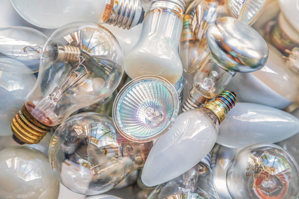 Different types of light bulbs