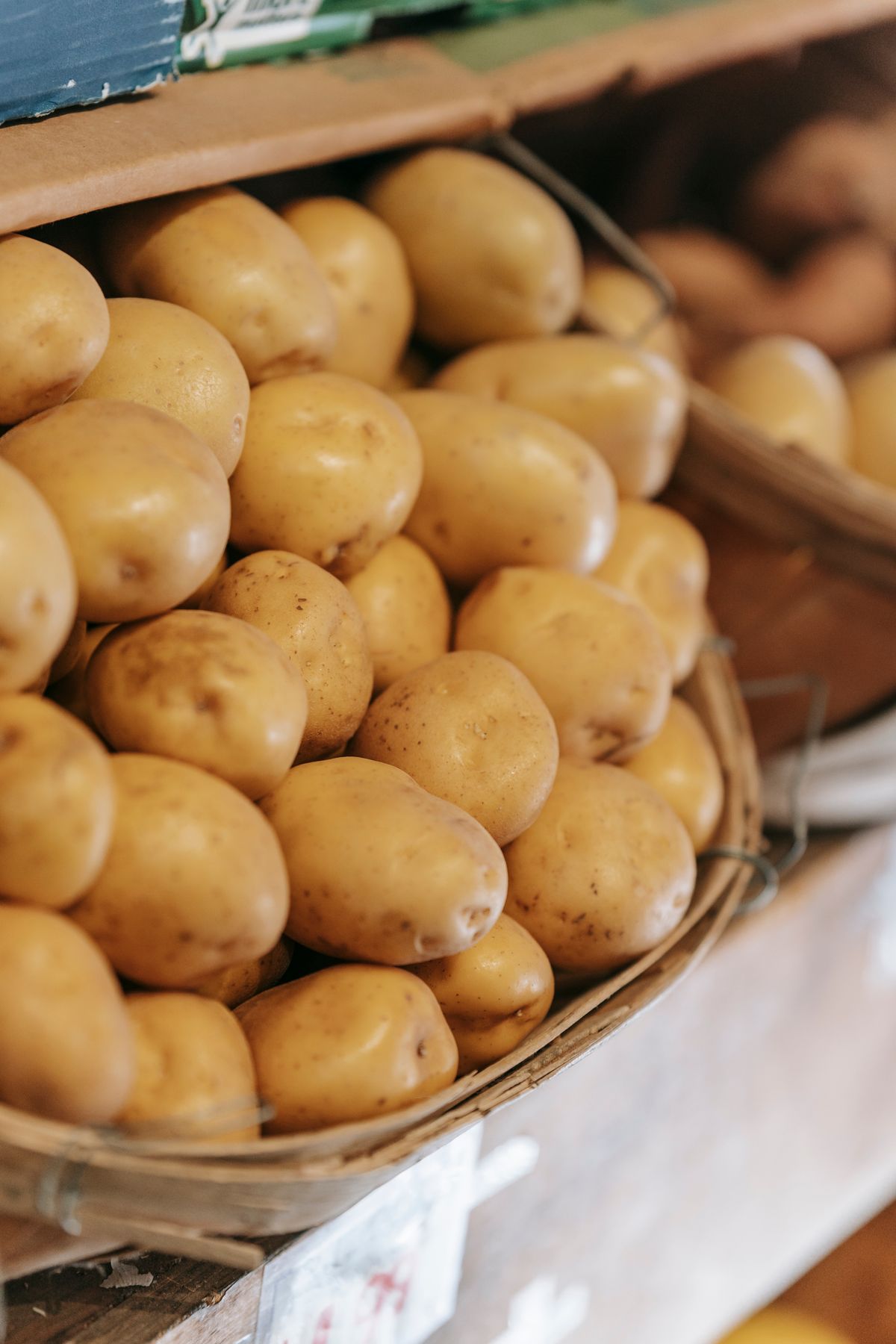 Potatoes in a basket